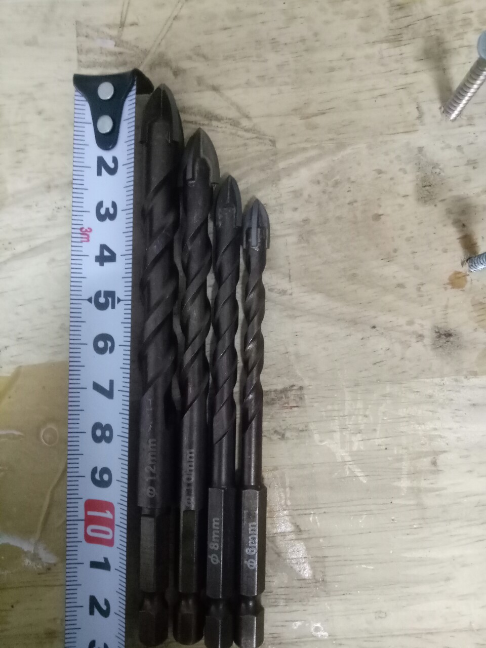 combo 4 mũi khoan 4 cạnh đa năng nhật