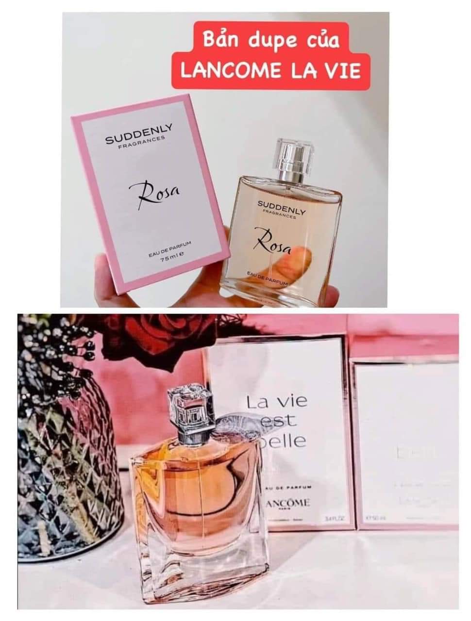 Nước hoa Suddenly Rosa EDP 75ml
