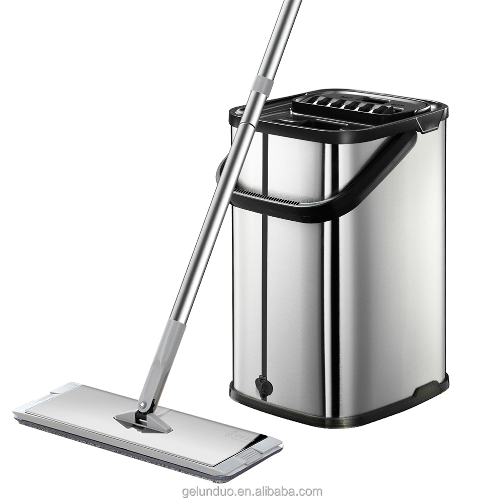 Chổi lau nhà tự vắt, Cây lau nhà tự vắt bằng inox không gỉ cao cấp, chổi lau nhà 360 độ, lau sạch khô nhanh- Miếng Lau Microfiber Dày Dặn Lau Sạch Khô Nhanh.