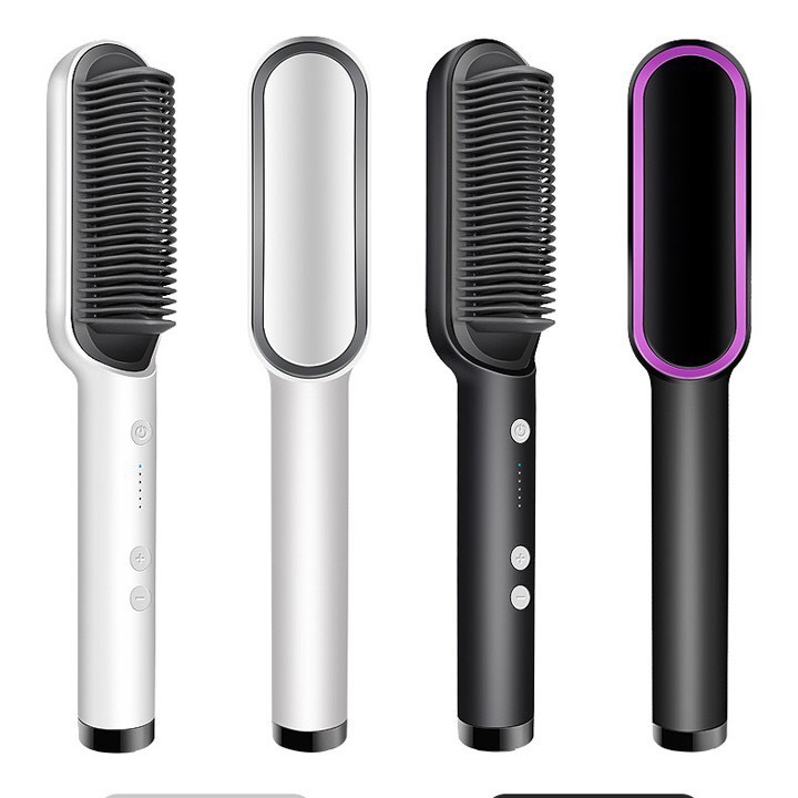 Lược điện chải định hình tóc Straight làm thẳng tóc, uốn tóc nhanh chóng