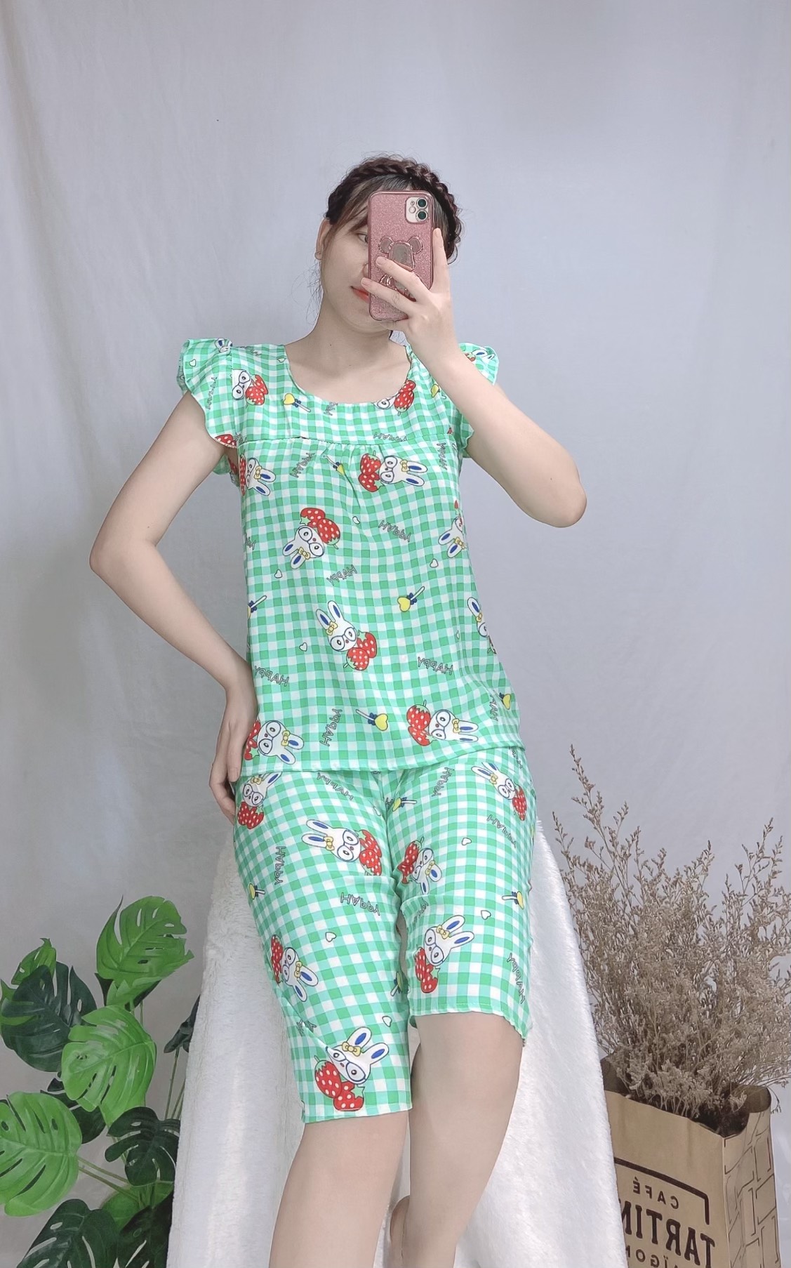 Set đồ nữ Lửng tay cánh tiên Freesize 38-52kg