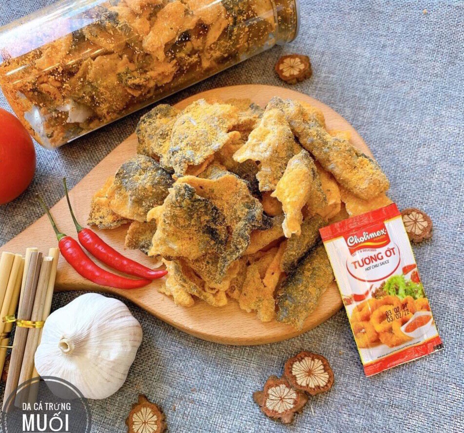 (Combo 2 hủ) 400g DA CÁ TRỨNG MUỐI siêu ngon ( 200g/hũ)