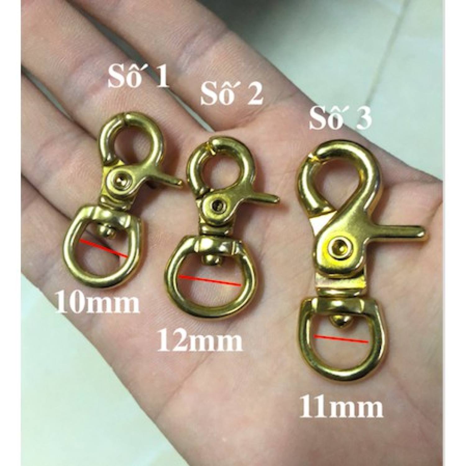 Móc càng cua đồng đúc, phụ kiện làm túi ví