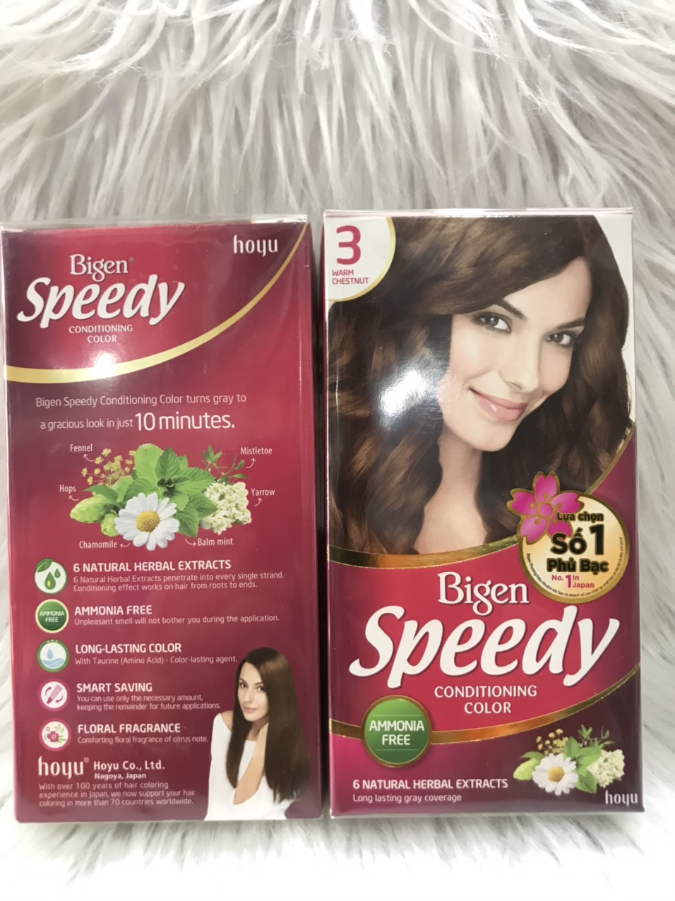 Thuốc nhuộm tóc Bigen Speedy số 3 Màu Nâu Nhạt