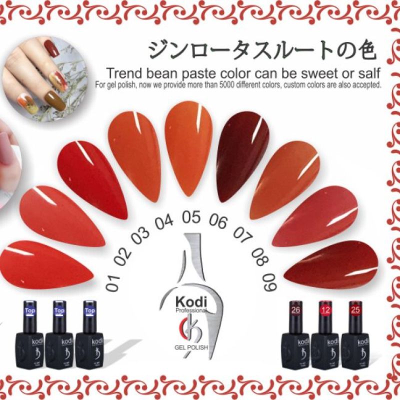 gel màu kodi set 9 color giá rẻ