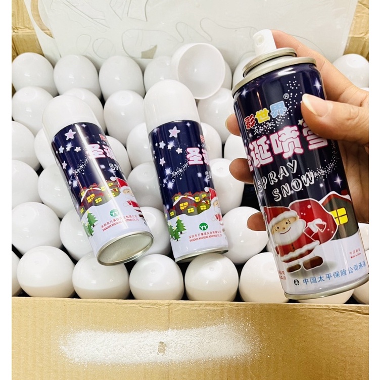 Xịt tuyết không tan trang trí Noel/ bình xịt tuyết/ chai xịt tuyết chơi Noel