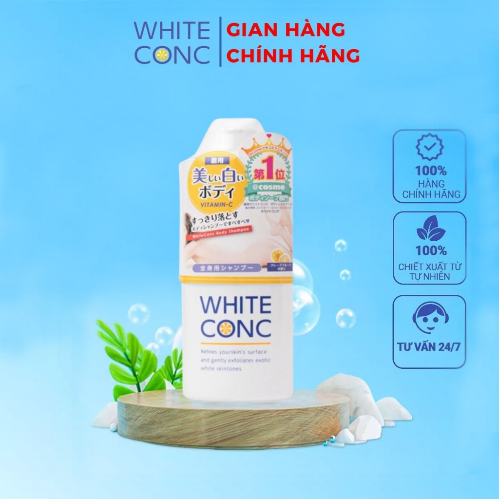 Sữa tắm trắng da toàn thân White Conc Body Shampoo CII