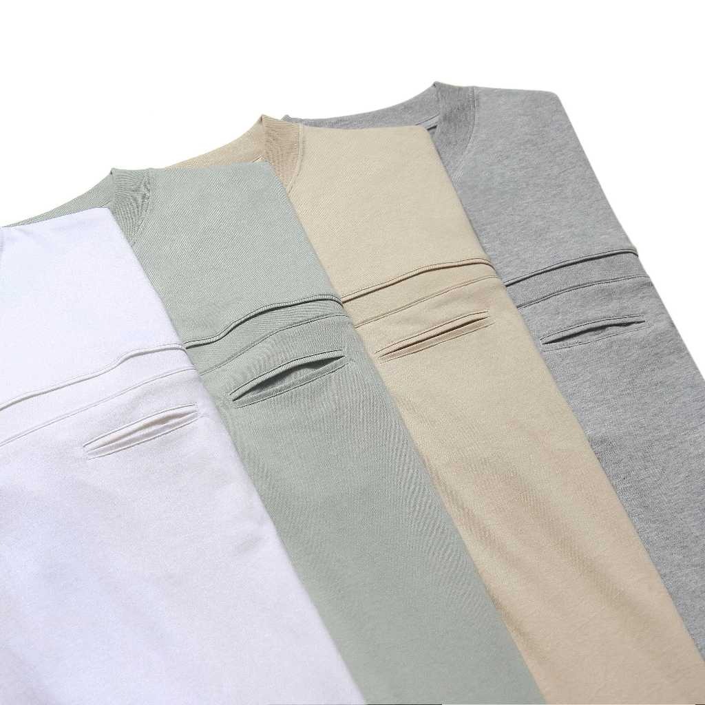 Áo Thun Basic Unisex LIDER ORIGINAL BOXY TEE - Trắng/ Be/ Xanh/ Xám