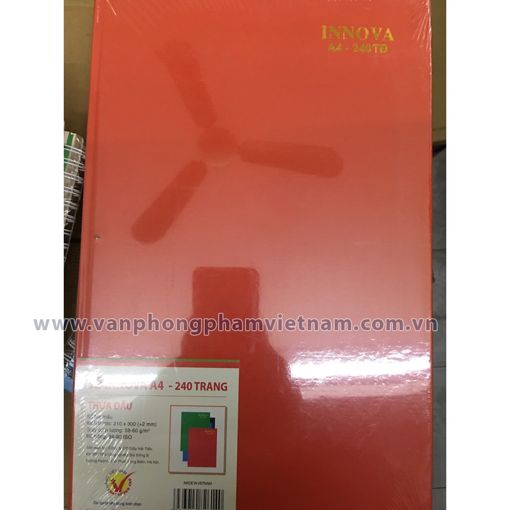 SỔ BÌA CỨNG INOVA - A4 240 TRANG