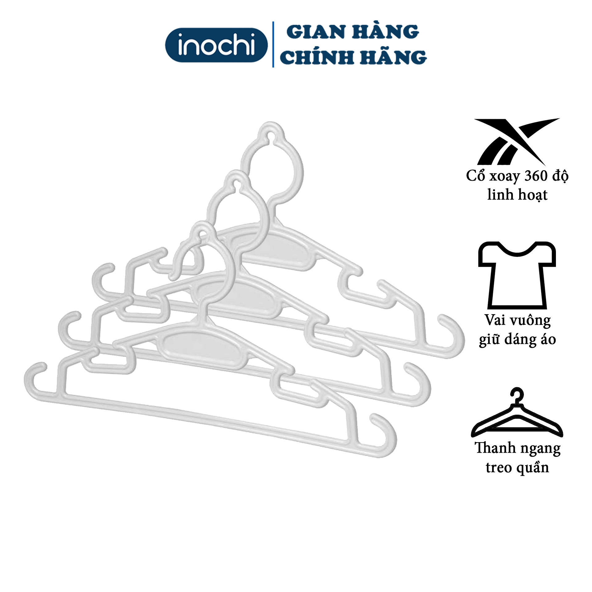 [SET 10] Móc Áo 185 - Mắc quần áo - móc mini - móc treo quần áo - móc phơi đồ - móc Trẻ Em- móc phơi đồ - móc nhựa - giúp quần áo gọn gàng ngăn nắp với thiết kế chắc chắn MA185
