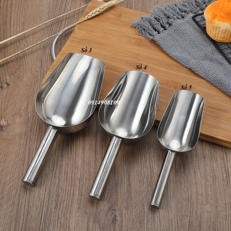 Muôi xúc đá inox cao cấp loại lớn