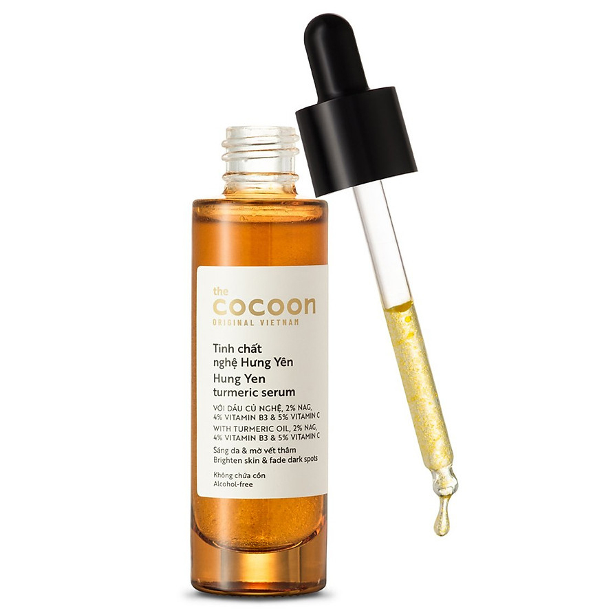Tinh chất nghệ Hưng Yên cocoon 30ml (turmeric serum) thuần chay