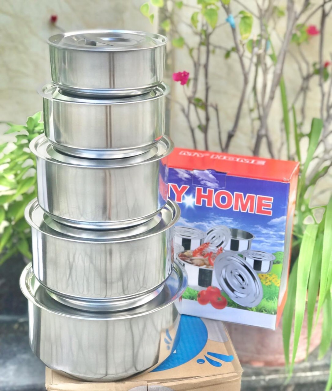 Bộ 5 nồi inox cao cấp