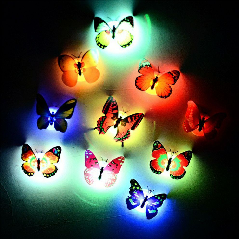 [HCM]Set 2 bươm bướm có đèn Led nhiều màu