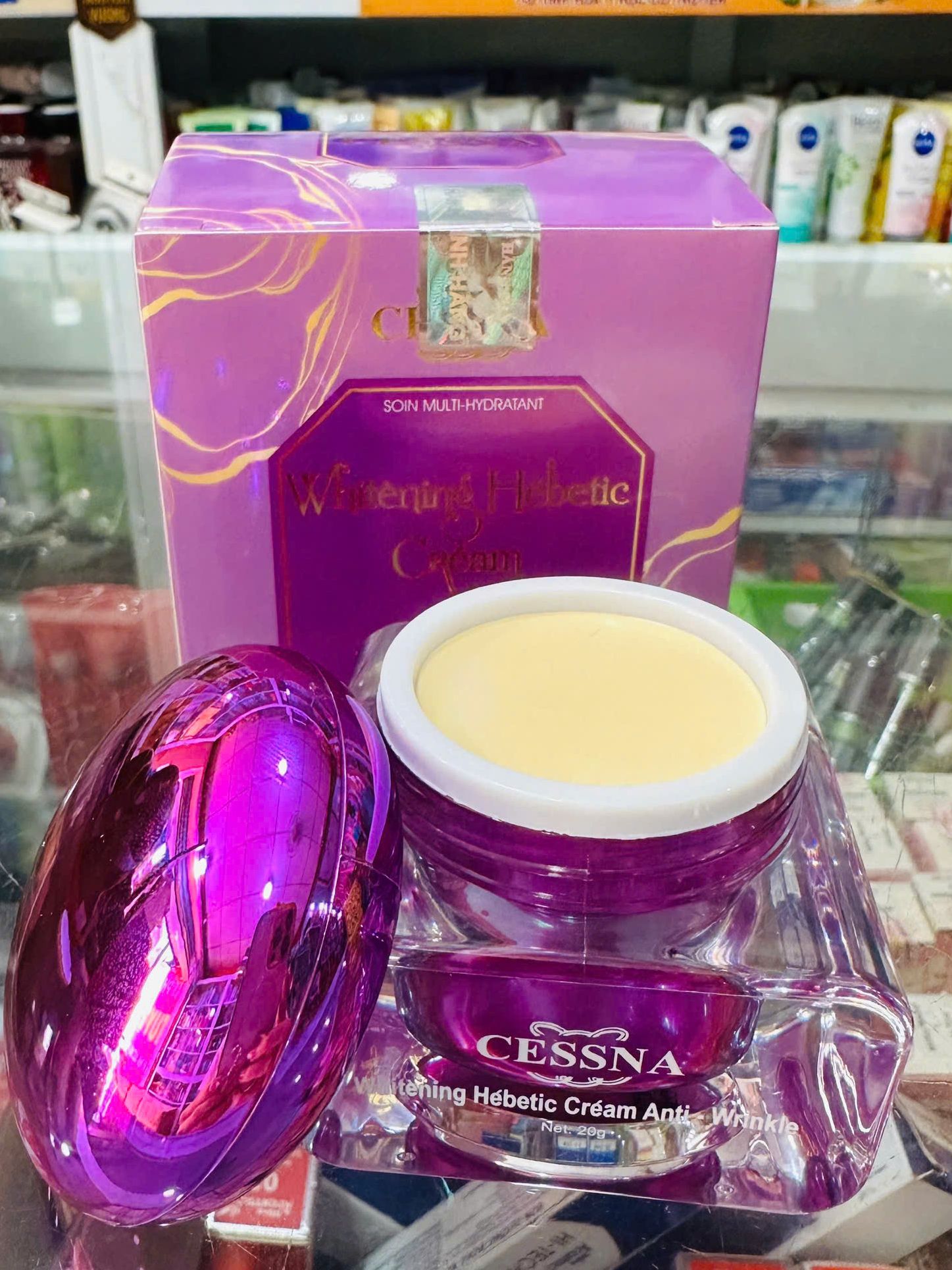 Kem Cessna Tím - Kem dưỡng trắng da 30gr (TẶNG MẶT NẠ)