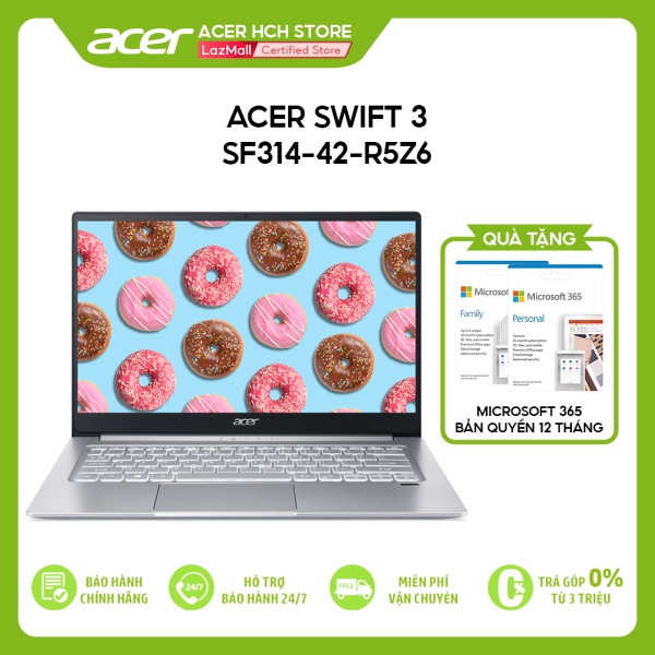 Bảng giá [VOUCHER 10% từ 27-29.03] Laptop Acer Swift 3 SF314-42-R5Z6 R5-4500U | 8GB | 512GB | AMD Radeon Graphics | 14 FHD | Win 10 + Office) Phong Vũ