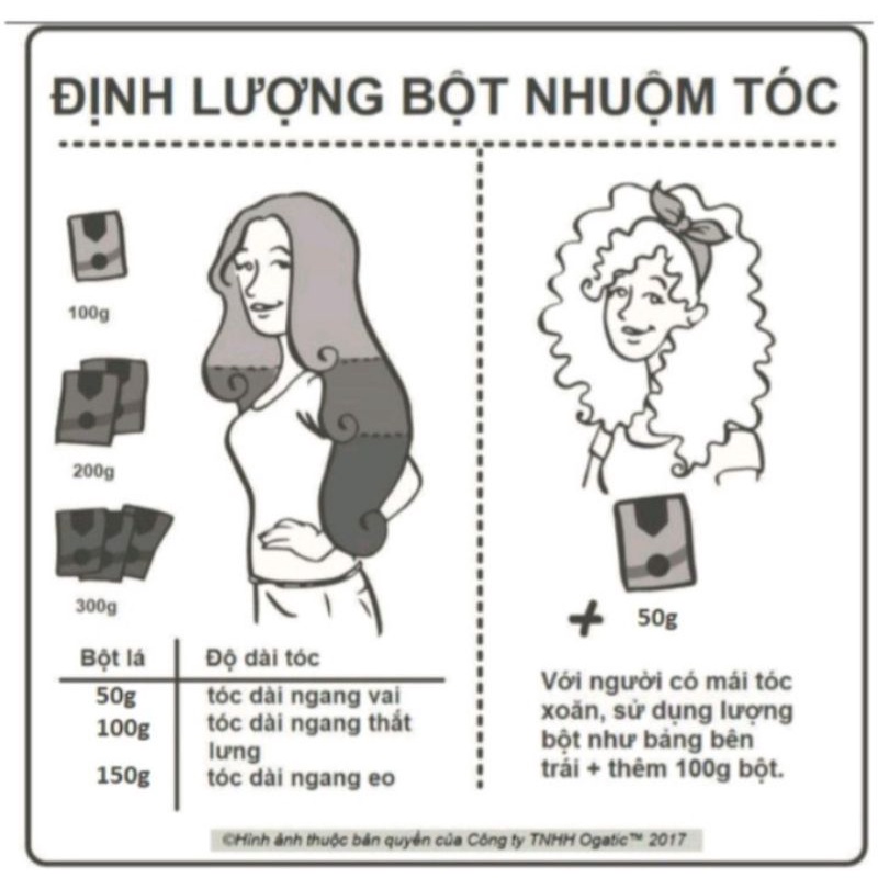 Thuốc nhuộm tóc thảo dược Dalabo (3 gói nhuộm + 1 gói gội)