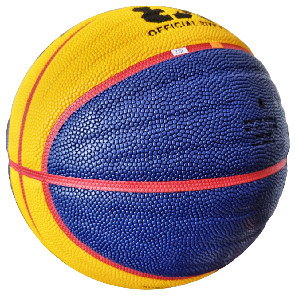 Bóng Rổ Da AKpro 3x3 Vàng-Xanh