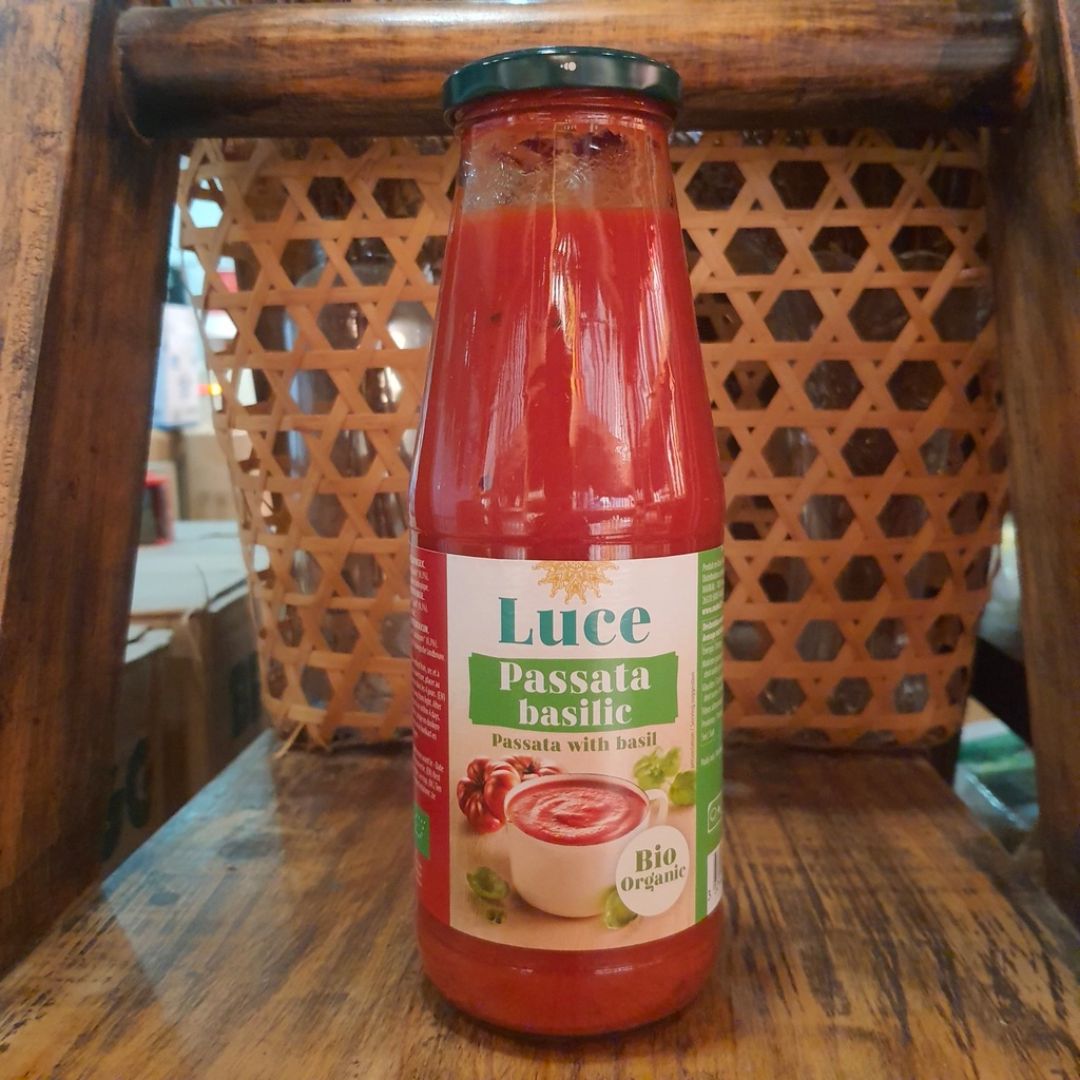Organic Passata Rustica/ Basilic Luce 680g - Goc Huu Co