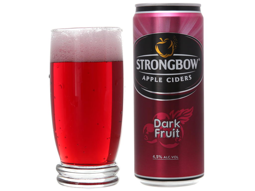 LỐC 6 LON CAO STRONGBOW VỊ DÂU ĐEN 330ML