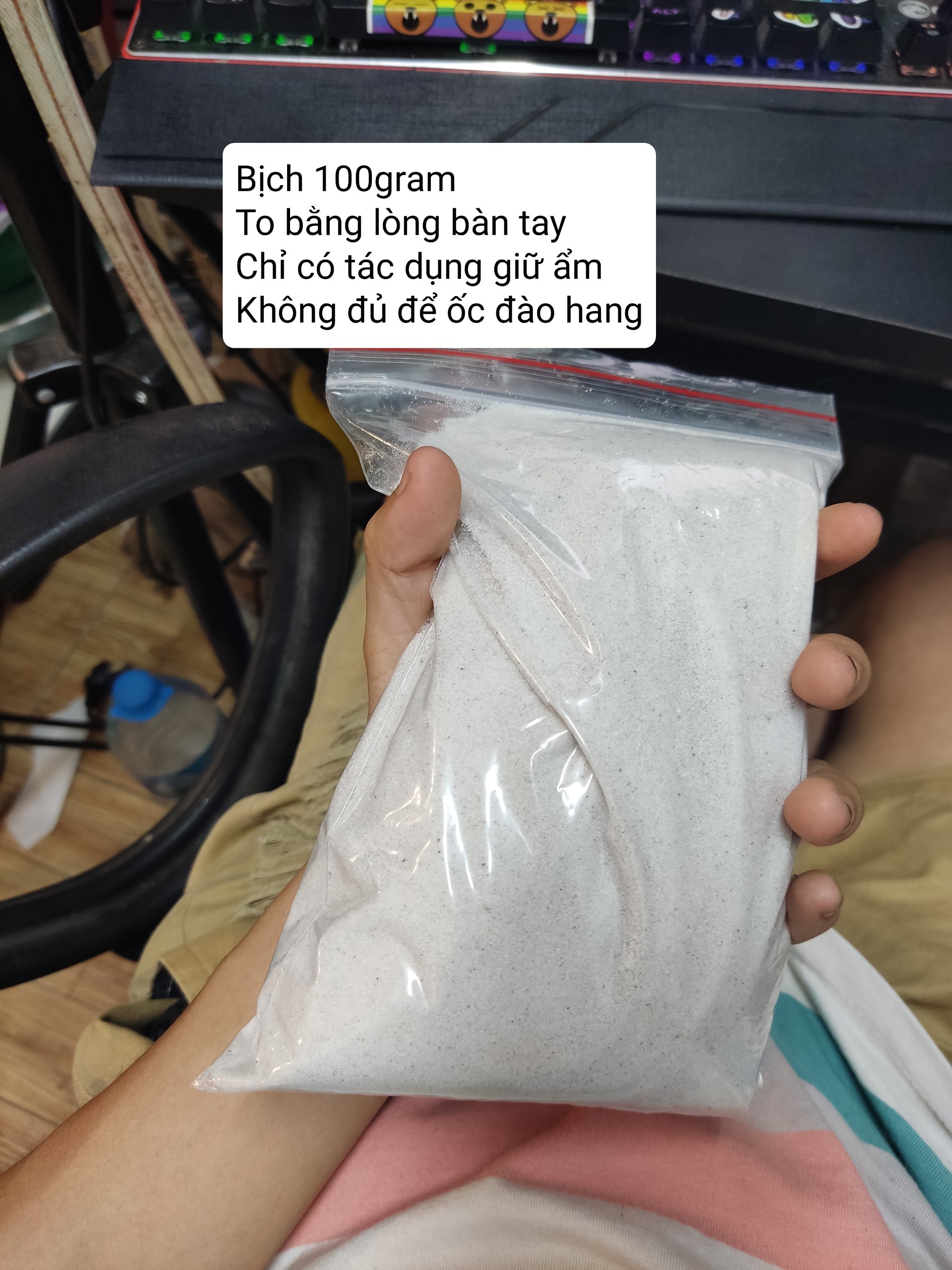 Cát trắng thủy sinh bịch 1kg