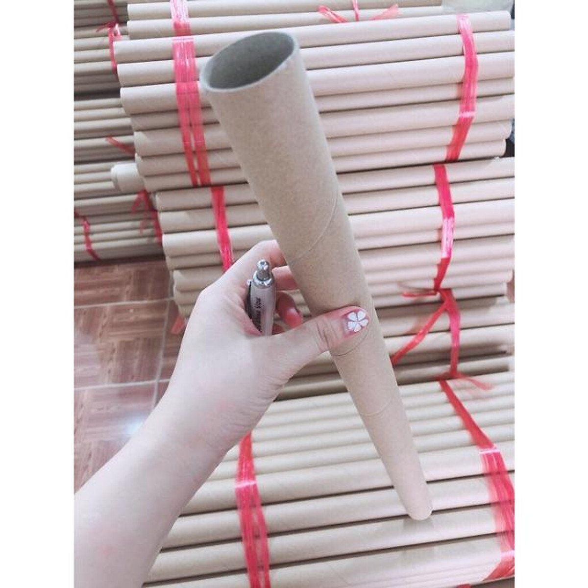 Ống Tube, Ống Giấy Đựng Poster, Đựng Tranh Có Nắp 2 Đầu ( 10 ống)