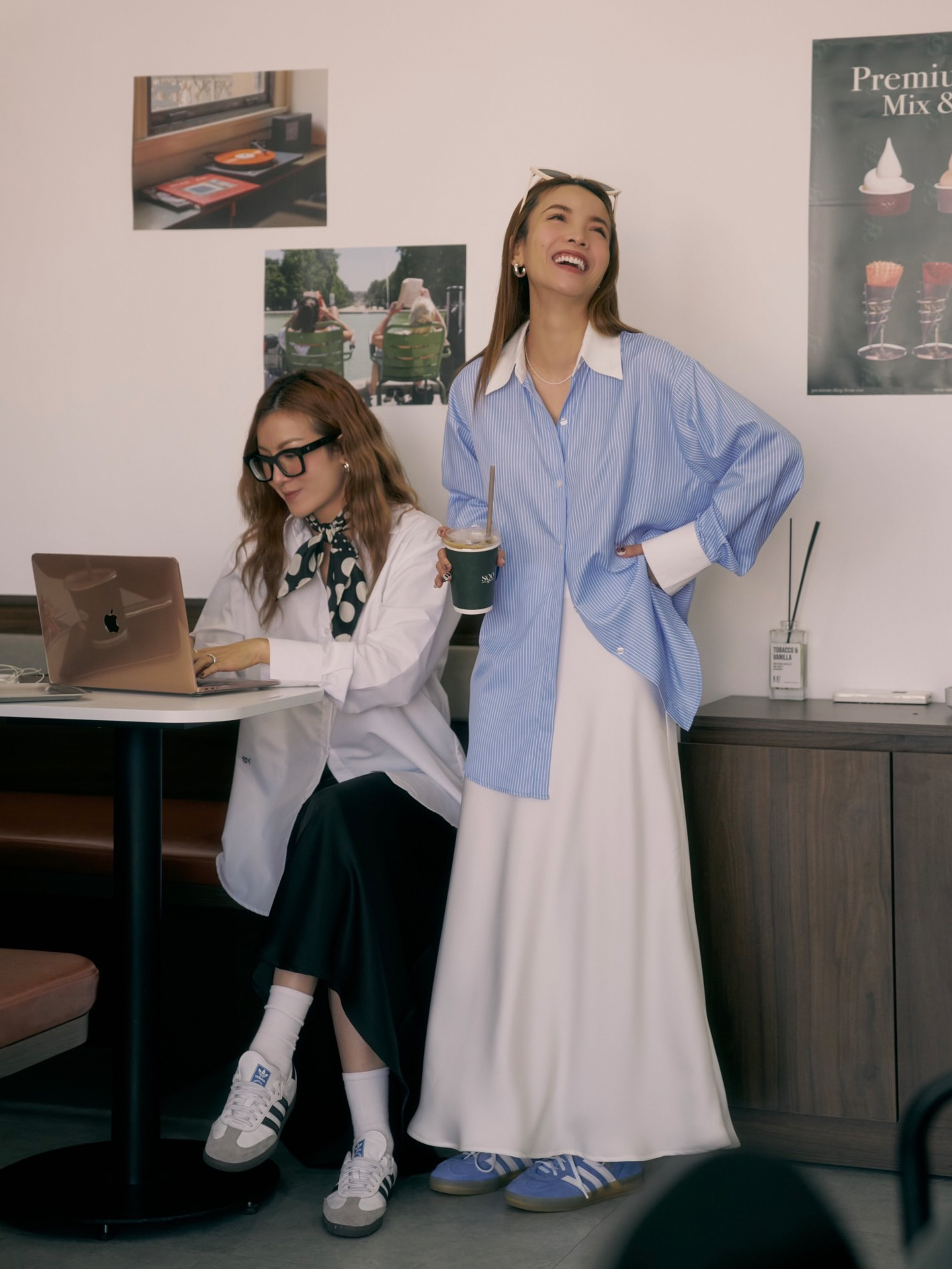 Váy lụa suông trắng dài SY STORE
