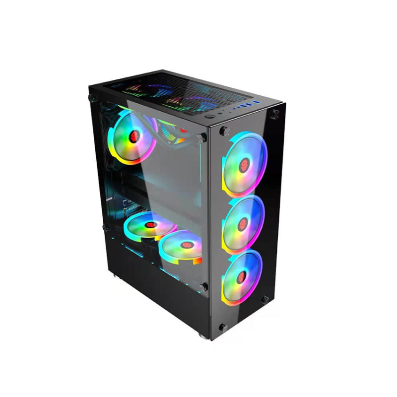 Bảng giá Vỏ Case XTech F8 - Gaming full ATX, 2 mặt kính cường lực (Mid Tower/Màu Đen/ Tặng Kèm 4 Fan LED) Phong Vũ