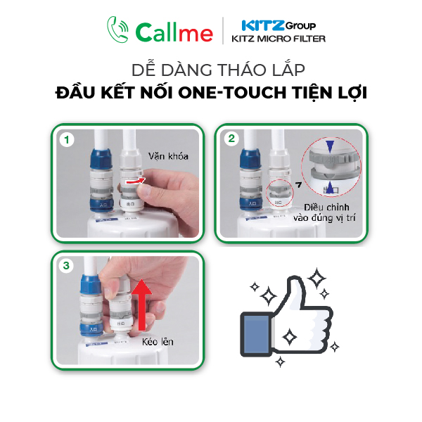 Bộ Lọc Nước Nhật Bản Kitz OSSC-4 (Sản phẩm chính hãng - Lọc nước giữ khoáng - Made in Japan)