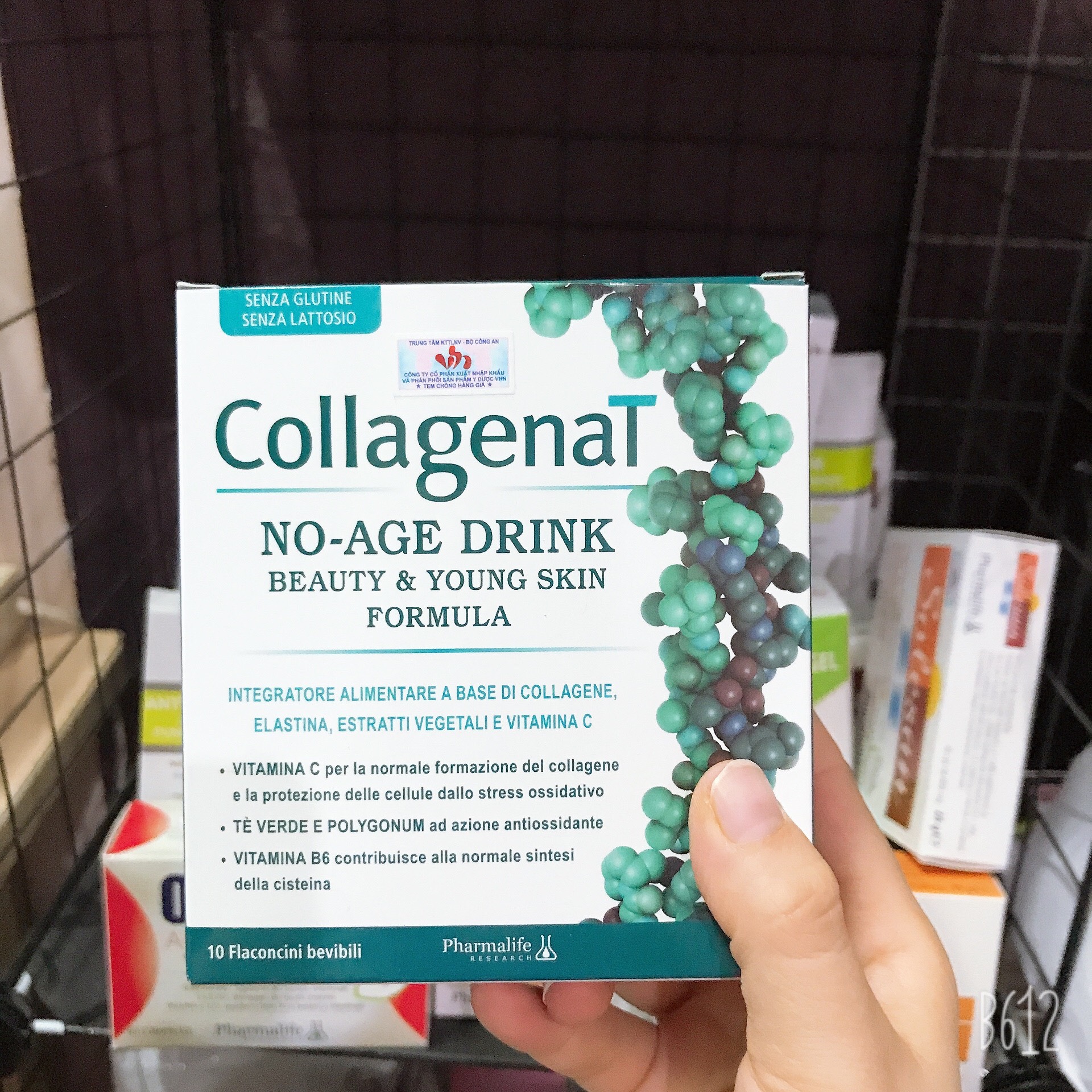 Thực phẩm bảo vệ sức khỏe COLLAGENAT NO-AGE (Collagen nước Collagenat No-age Drink chống lão hóa, làm sáng da chuẩn Châu Âu)