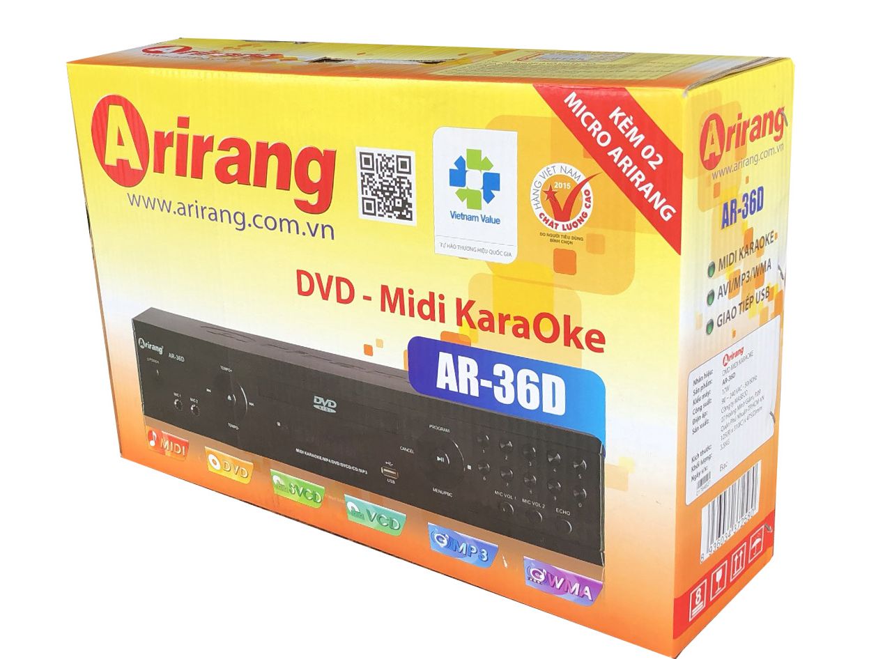 [HCM]Đầu DVD Karaoke Arirang AR-36D