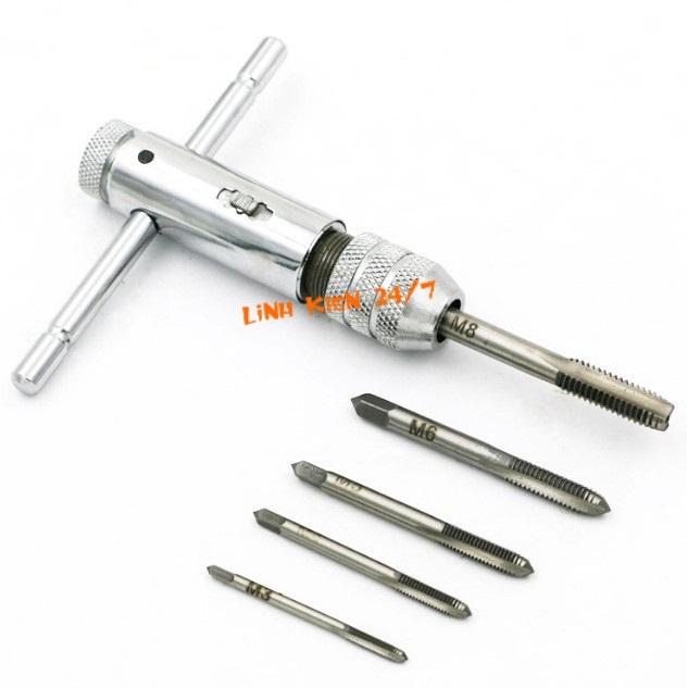 BỘ 5 MŨI TARO THẲNG TẠO REN M3-M8