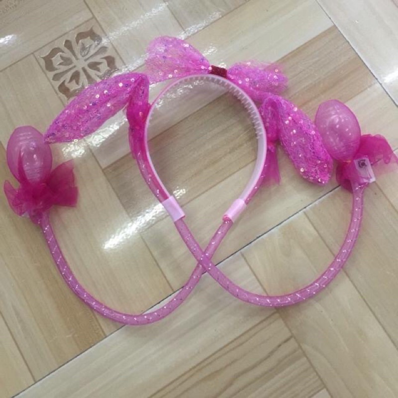 Bờm tai thỏ phát sáng (có tay bóp)-Đồ chơi trung thu cho bé