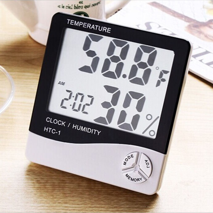 Đồng hồ đo nhiệt độ độ ẩm thời gian thực HTC 1