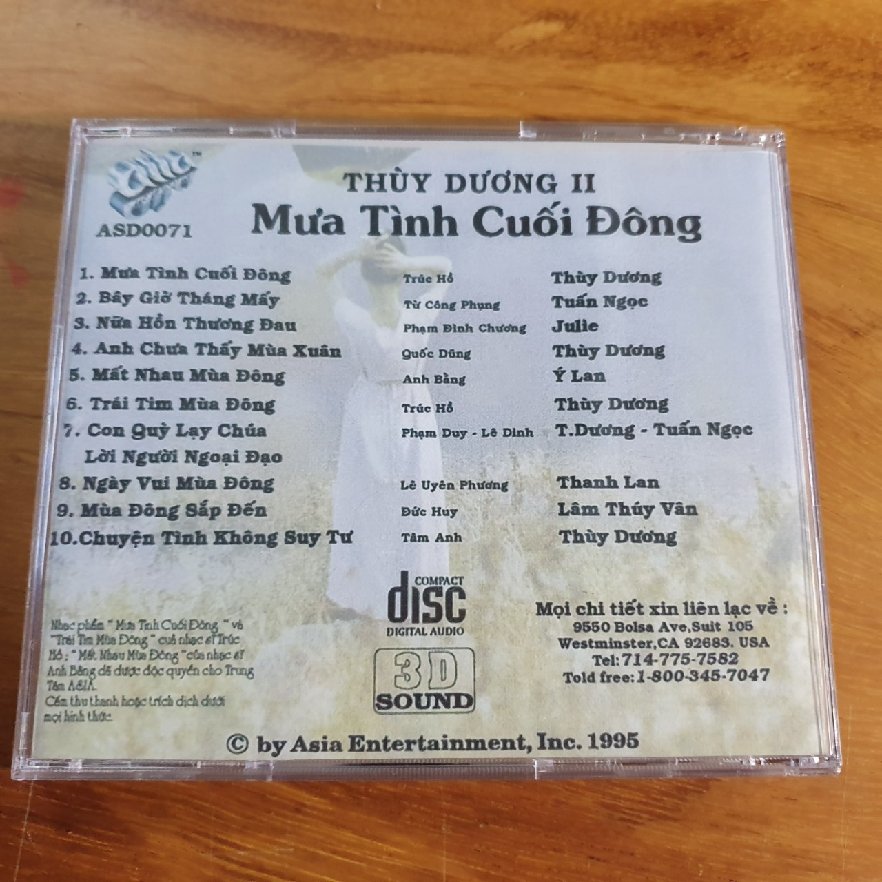 [MDCD] Bộ 3 Đĩa CD Thùy Dương Nhạc Tuyển