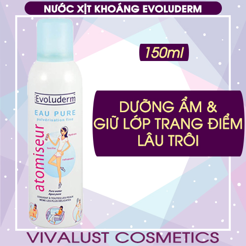 [HCM]NƯỚC XỊT KHOÁNG EVOLUDERM 150ml