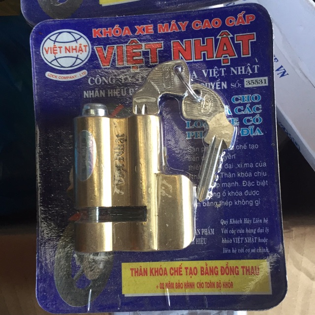 Khoá đĩa xe máy cao cấp Việt nhật