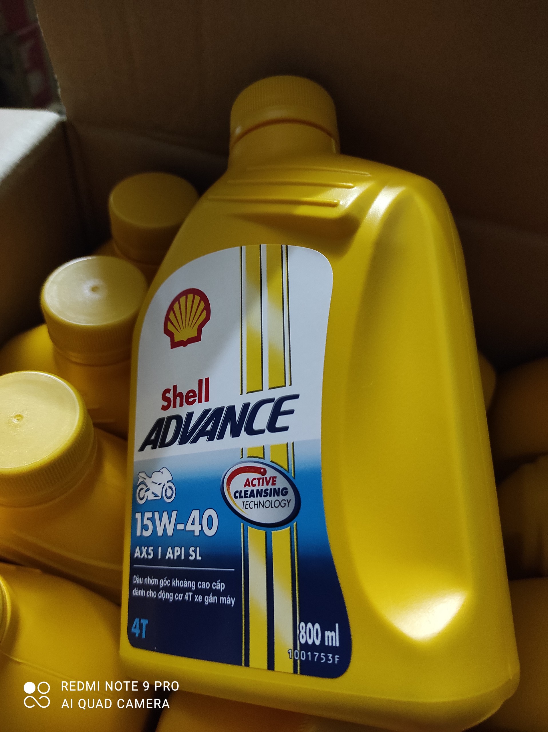 NHỚT SHELL dòng xe số ADVANCE AX5 15W-40 0,8L