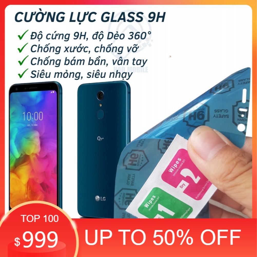 Dán cường lực dẻo nano lg q7, lg q7 plus