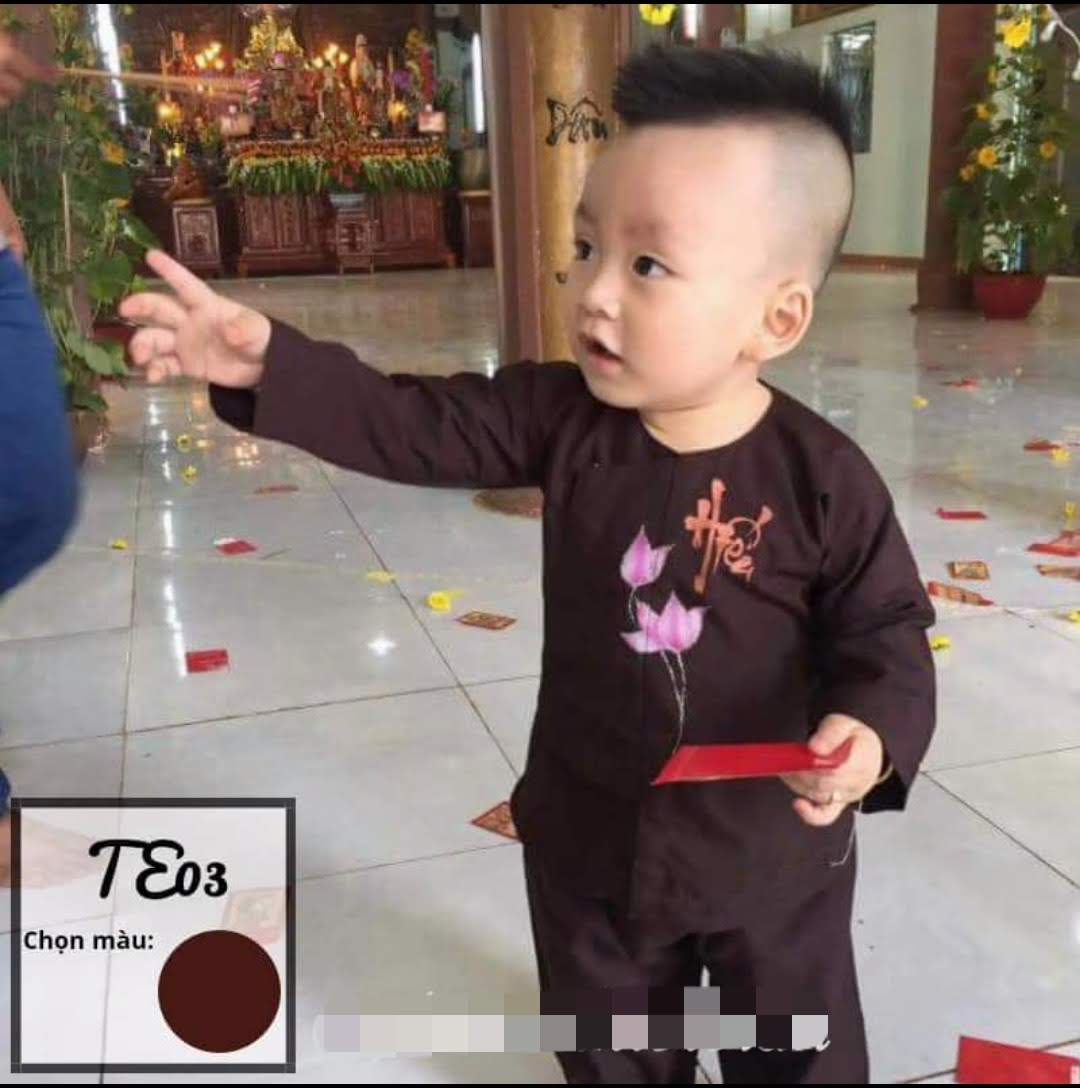 [HCM]Đồ lam đi chùa trẻ em Mẫu Hò vẽ