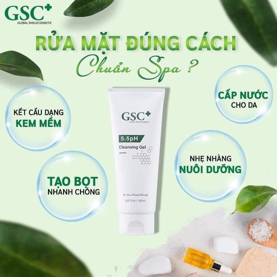 Sữa Rửa Mặt Gel GSC 5.5pH Cleansing Gel 150ml