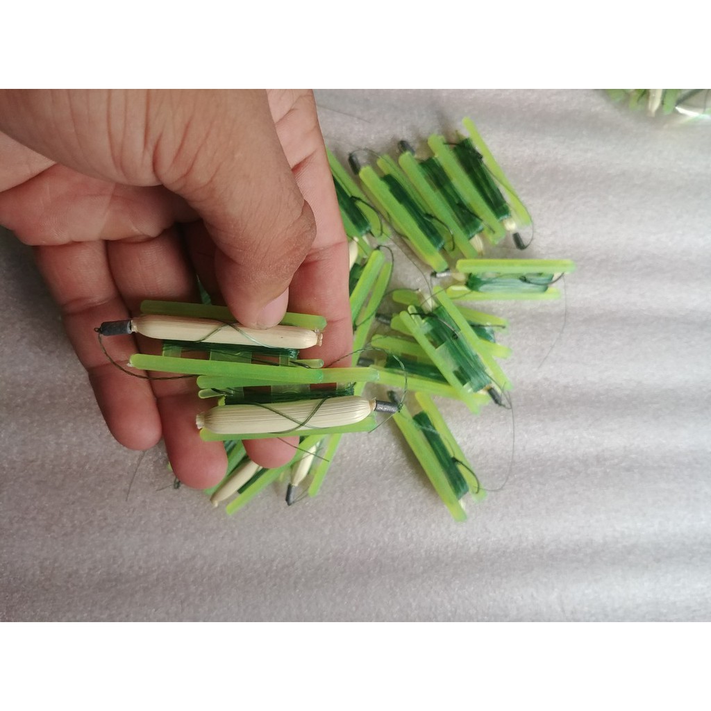 Combo 5 bộ dây phao bắp lưỡi câu cá rô , cá trê (Nhiều size)