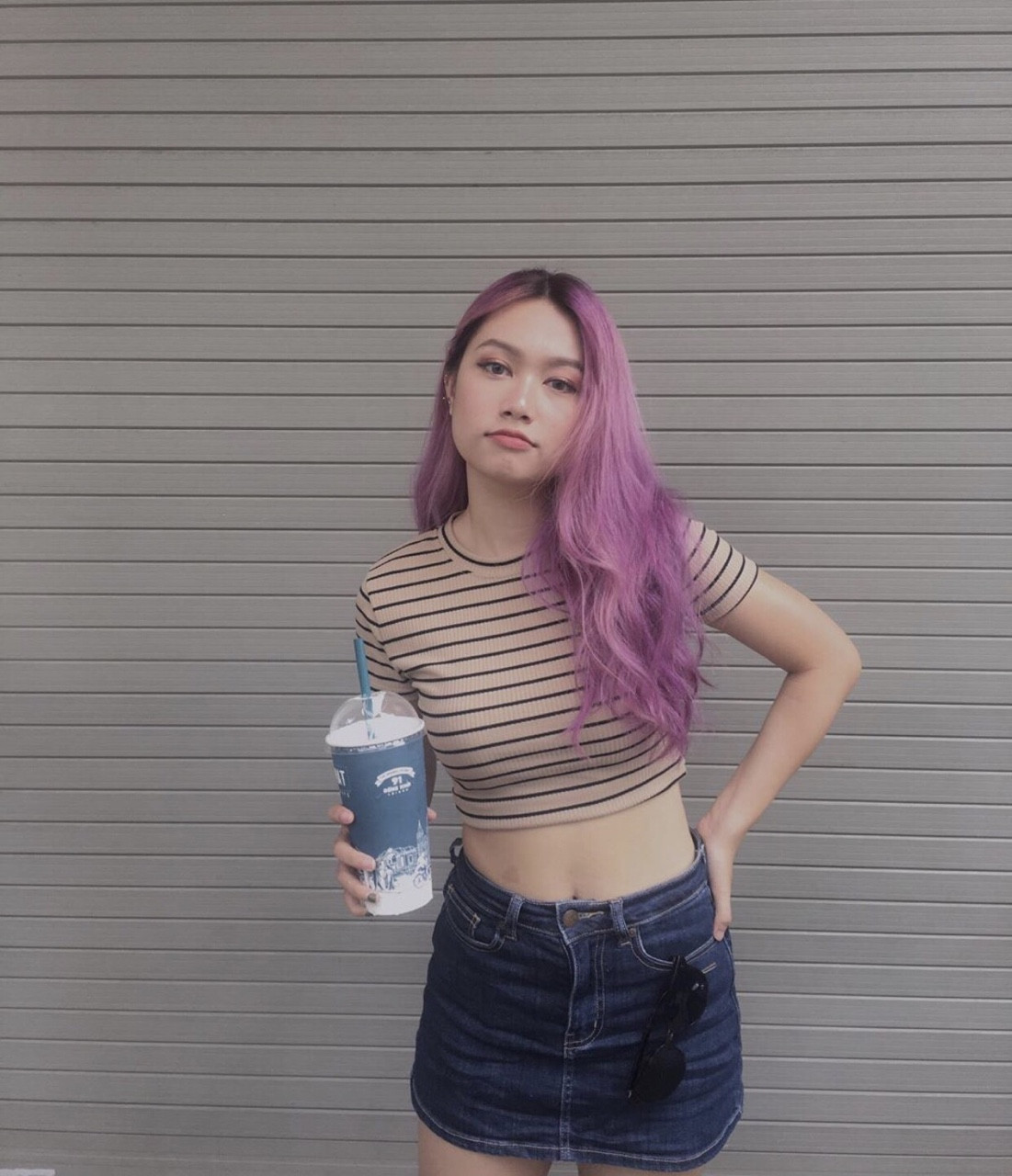 ÁO CROPTOP SỌC BASIC CHẤT THUN GÂN MỀM SNU