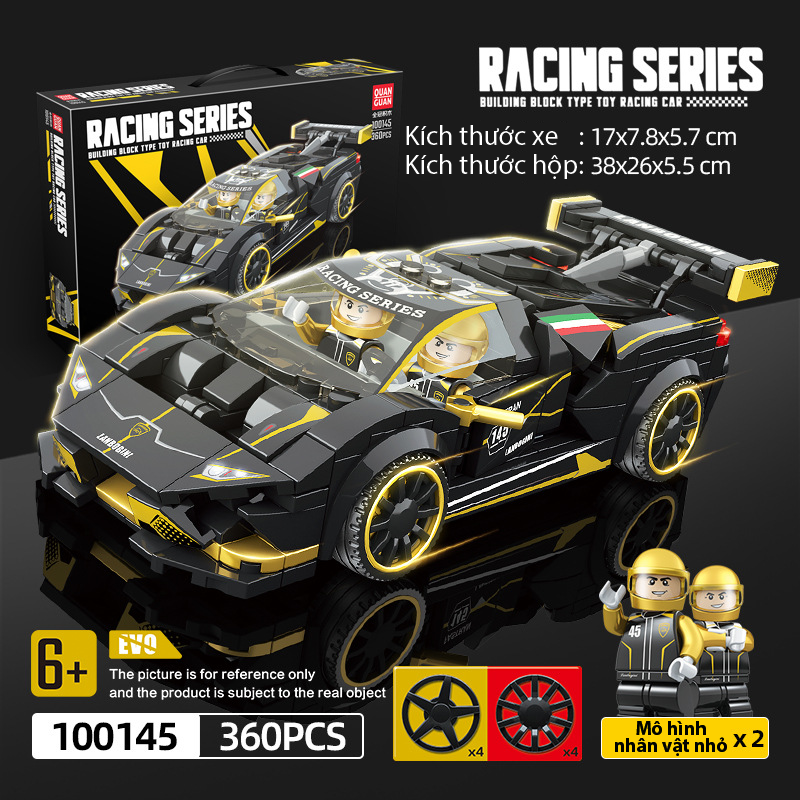 Bộ đồ chơi Lắp ráp Mô hình LEGO Xe Đua Siêu Xe