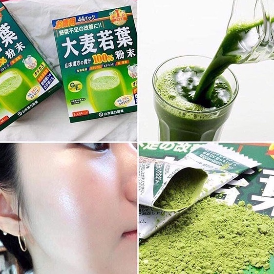 Bột Mầm Lúa Mạch Non Nhật Bản Grass Barley - Full Hộp (44 Gói)