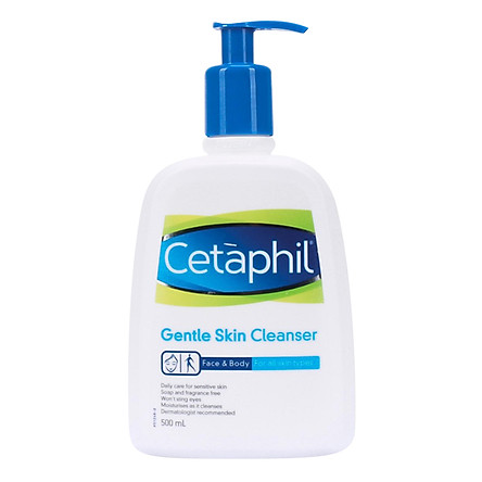 [HCM]Sữa Rửa Mặt Dịu Nhẹ Cetaphil Gentle Skin Cleanser 500ml