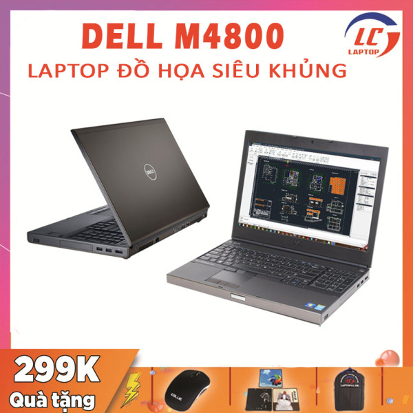 [Trả góp 0%]Laptop Đồ Họa Dell Precision M4800 i7-4800MQ VGA Quadro K1100 Màn 15.6 Full HD Máy Trạm Đồ Họa