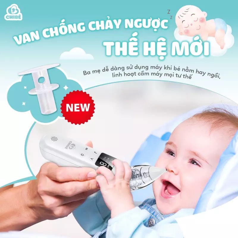 Máy hút mũi trẻ em Chibé Plus (BH chính hãng 18 tháng) Chibe