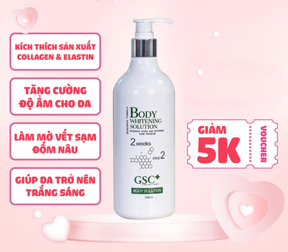 Kem Ủ Trắng Toàn Thân GSC Body Whitening Solution
