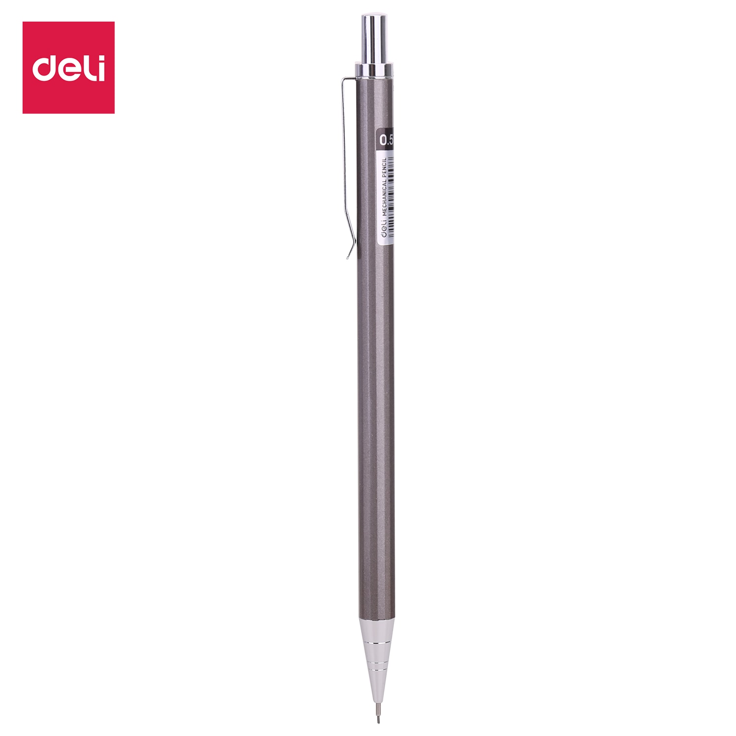 Bút chì kim 0.5mm Deli E6490 Bạc/Nâu